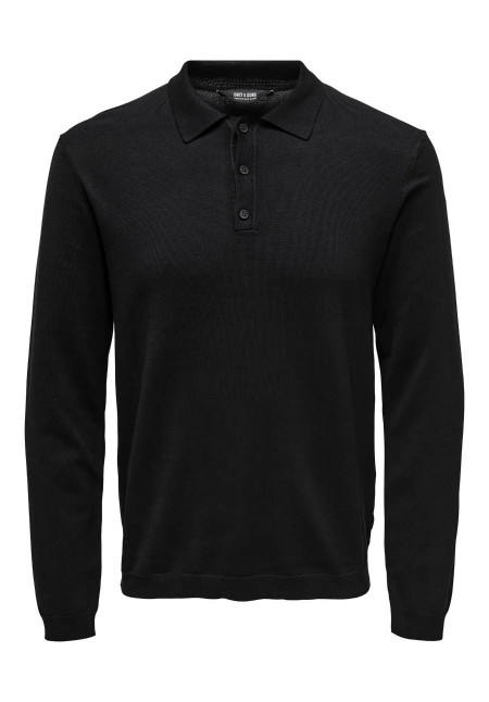 ONSWYLER LIFE REG 14 LS POLO KNIT NOOS