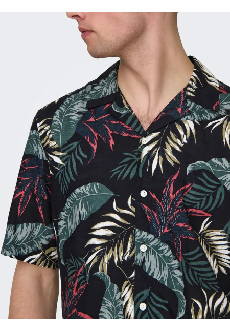 ONSWAYNE LIFE AOP SS VISCOSE SHIRT NOOS