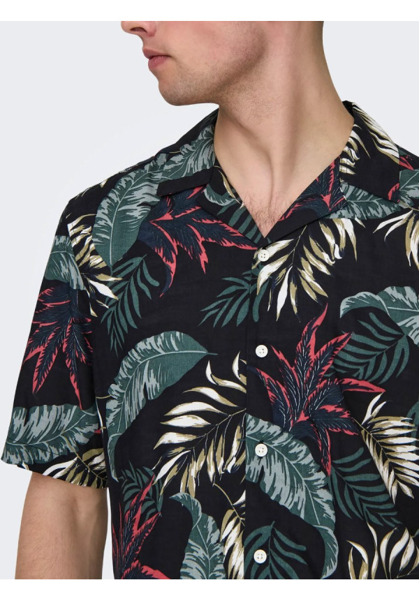 ONSWAYNE LIFE AOP SS VISCOSE SHIRT NOOS