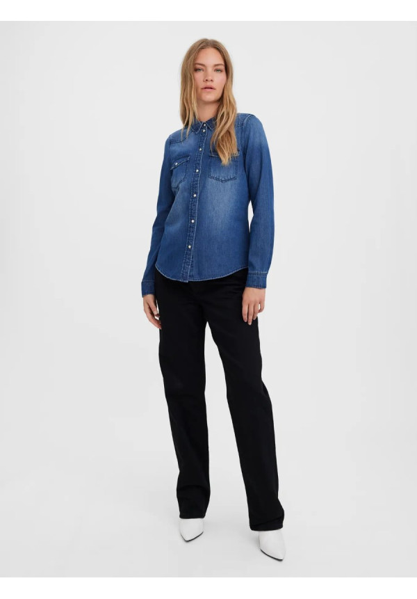 VMMARIA LS DENIM SLIM SHIRT MIX NOOS