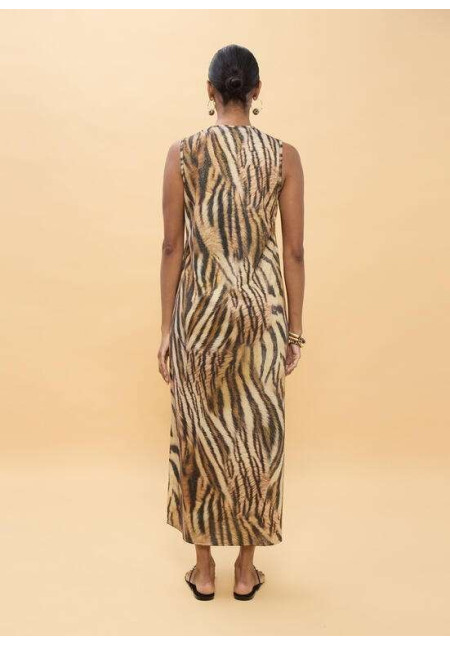 Vestido de circular estampado