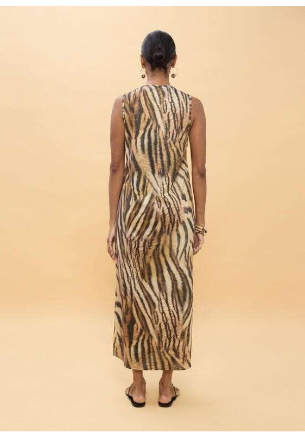 Vestido de circular estampado