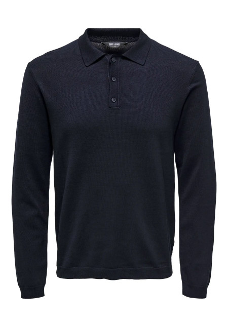 ONSWYLER LIFE REG 14 LS POLO KNIT NOOS
