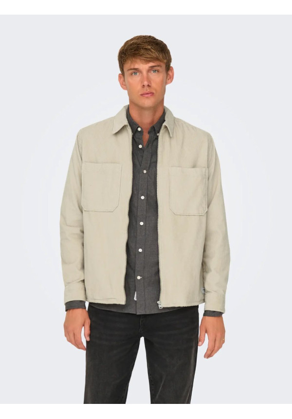 ONSALP 14W RLX 2PKT WASHD CORD ZIP NOOS