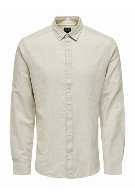 ONSCAIDEN LIFE LS SOLID LINEN BLEND NOOS