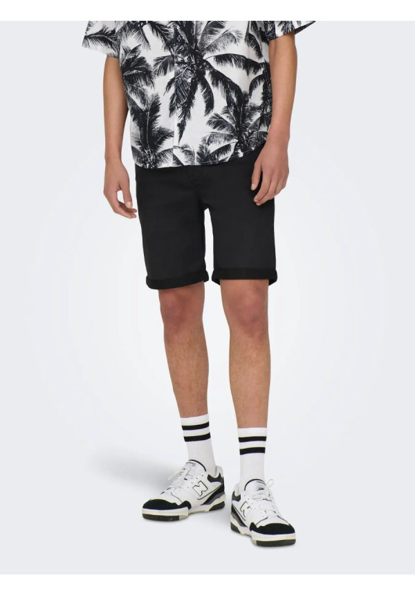 ONSPLY BLK JOG 8581 PIM DNM SHORTS NOOS