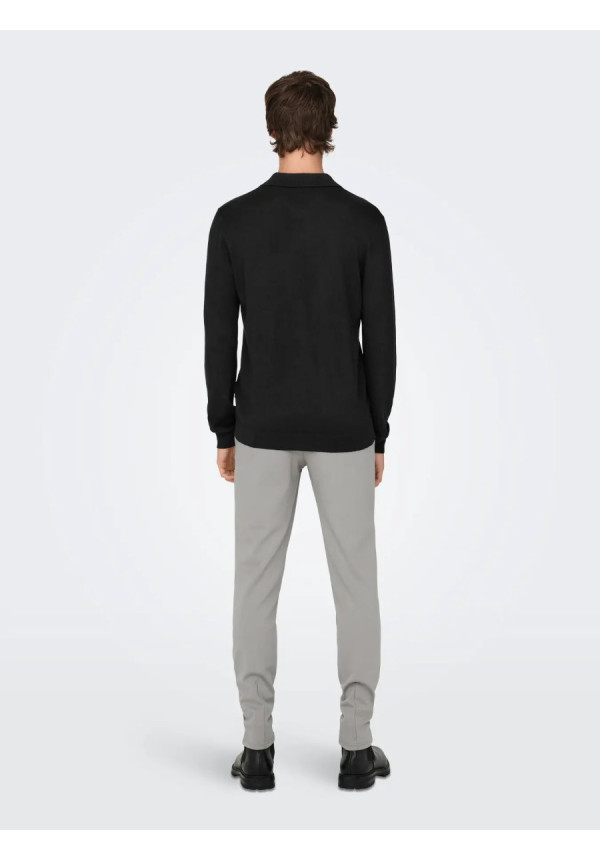 ONSWYLER LIFE REG 14 LS POLO KNIT NOOS