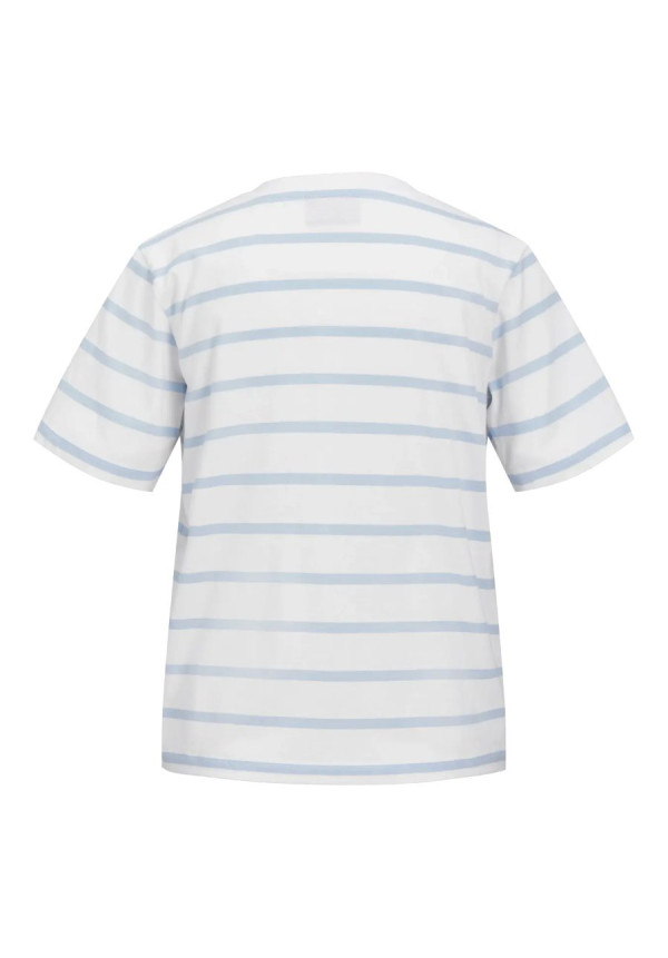JXANNIE REG VNECK STRIPE SS TEE JRS SN