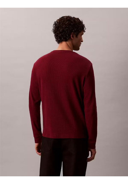 LS WAFFLE BADGE CREWNK TEE