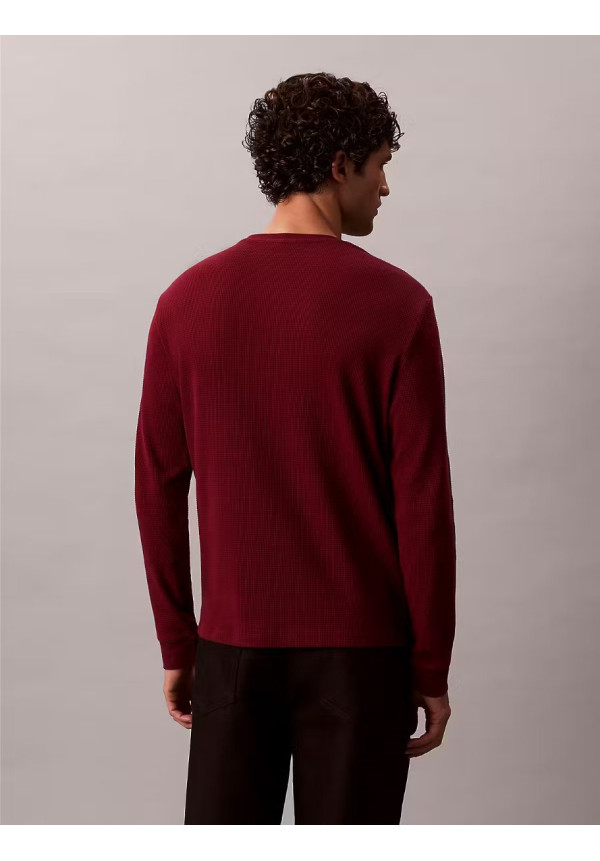 LS WAFFLE BADGE CREWNK TEE