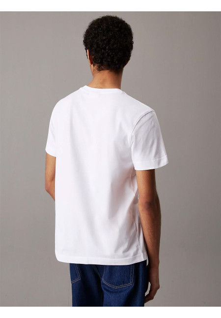 Camiseta blanca de algodón con el logo de Calvin Klein Jeans