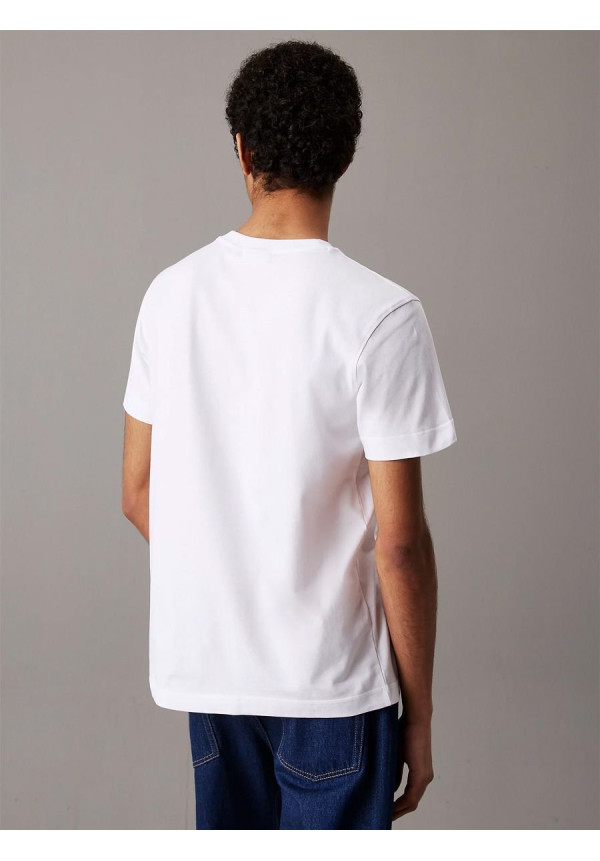 Camiseta blanca de algodón con el logo de Calvin Klein Jeans