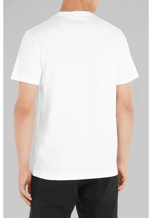 Camiseta de Algodón con insignia CK