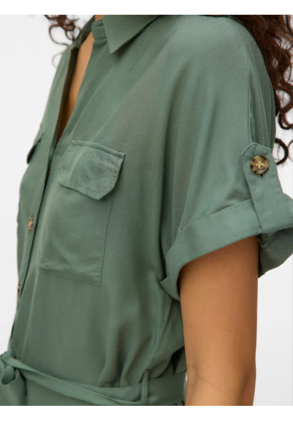 VMBUMPY SS SHORT SHIRT DRESS WVN NOOS