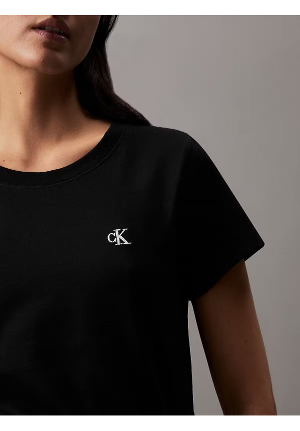 CK EMBROIDERY SLIM TEE