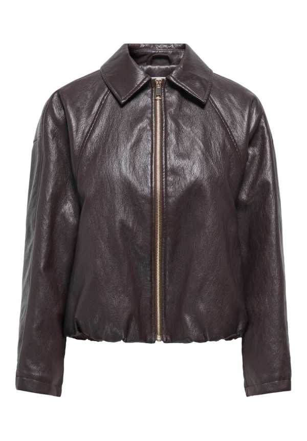 ONLMASJA FAUX LEATHER PADDED BOMBER PNT