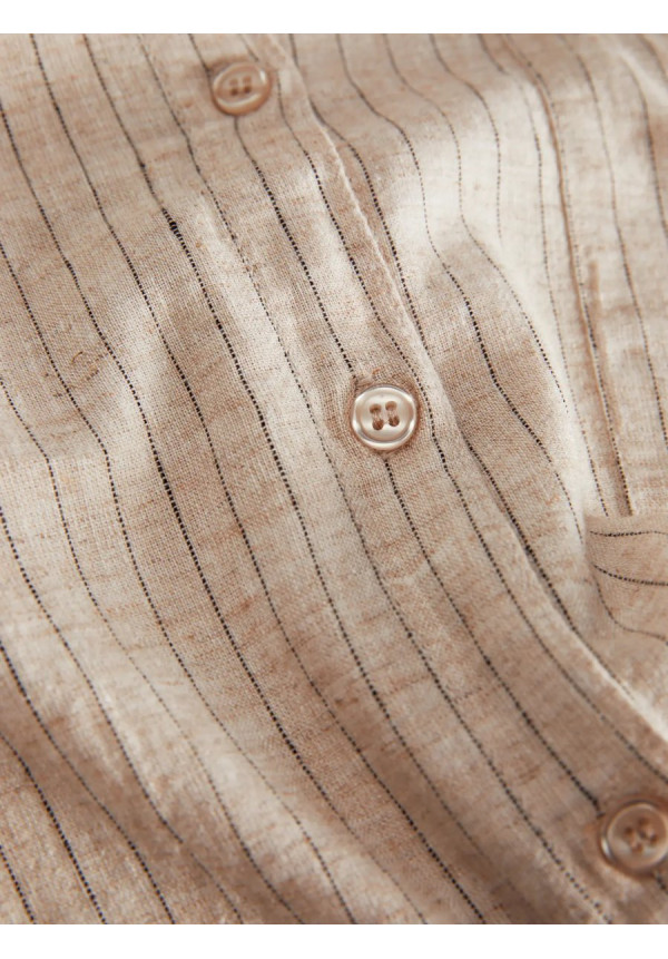 JXBREEZE SUMMER 3/4 SHIRT WVN LN