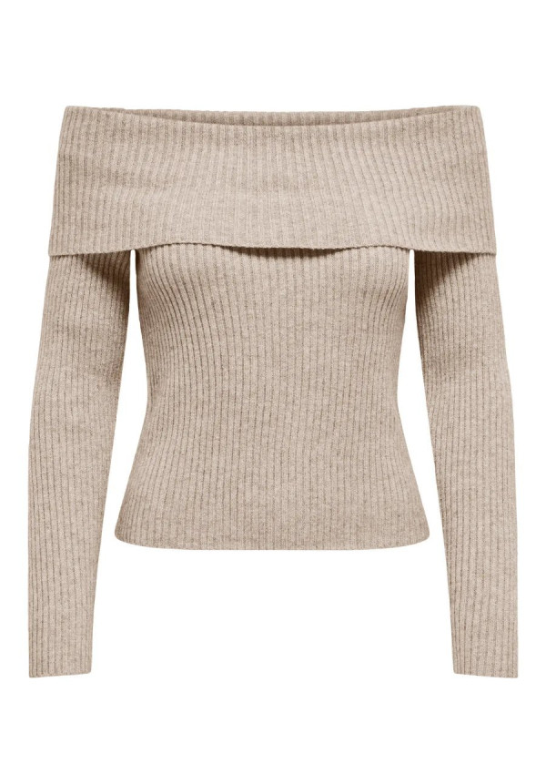 ONLKATIA LIFE LS OFF SHOULDER KNT NOOS