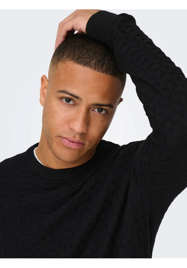 ONSKALLE REG 12 STRUC CREW KNIT NOOS