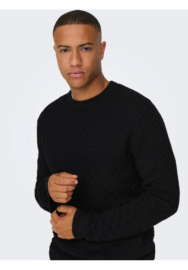 ONSKALLE REG 12 STRUC CREW KNIT NOOS