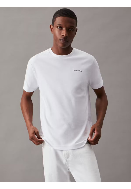 Camiseta de entrelazado de algodón