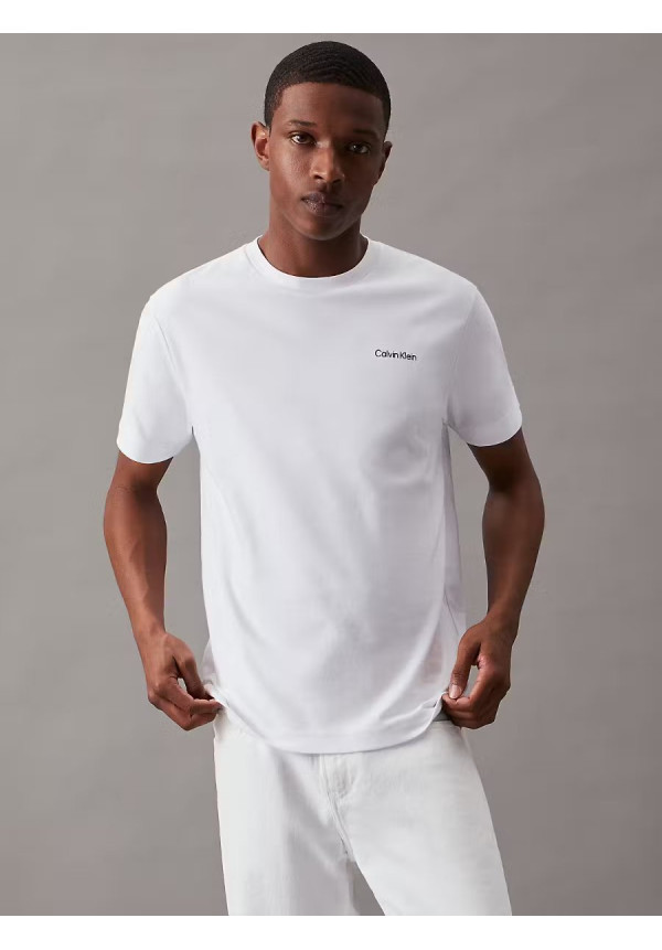 Camiseta de entrelazado de algodón