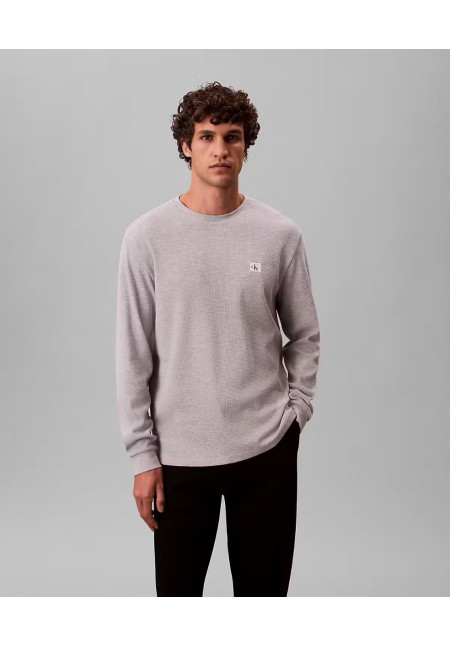 LS WAFFLE BADGE CREWNK TEE