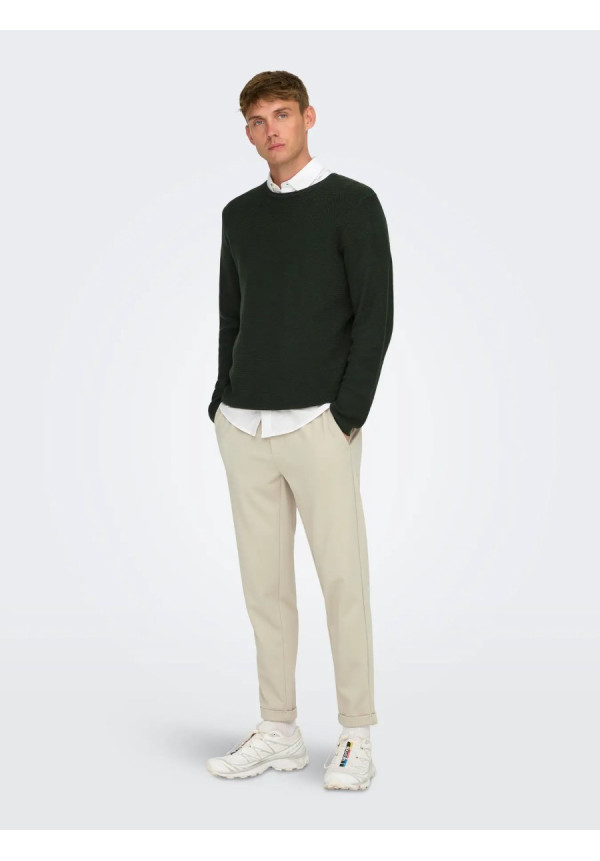 ONSERIC REG 12 STRUC CREW KNIT NOOS