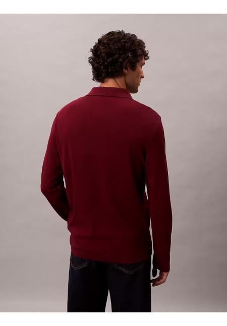 CK LS SUPIMA COTTON SOLID POLO