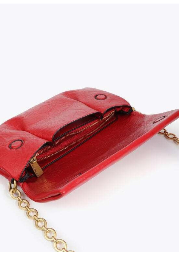 Bandolera con solapa pliegues