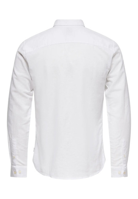 ONSCAIDEN LEE LS SOLID LINEN SHIRT NOOS