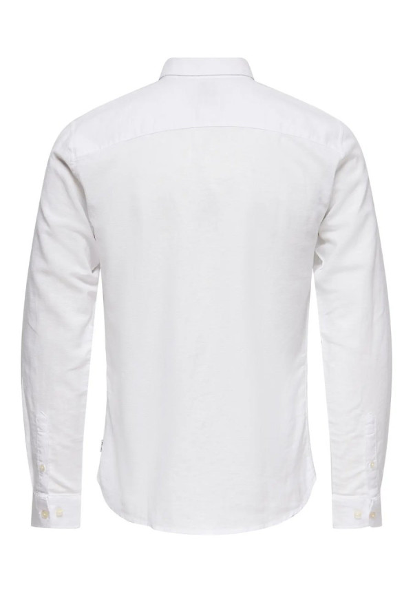 ONSCAIDEN LEE LS SOLID LINEN SHIRT NOOS