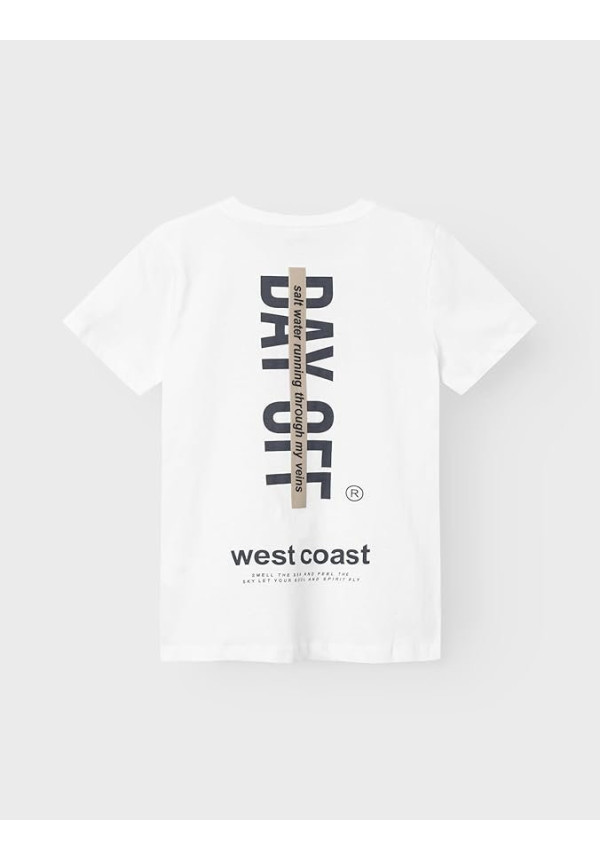 Top Camiseta para Niños Day Off Bright White