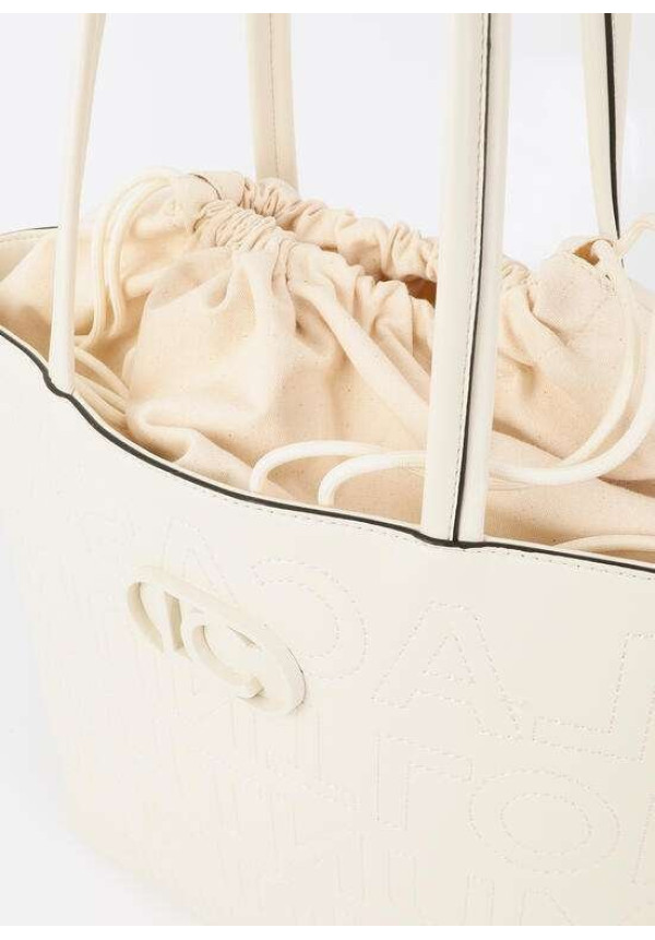 Shopper desestructurado pespuntes monograma