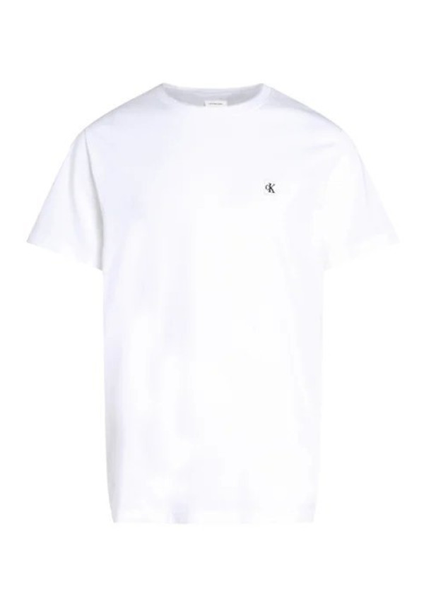 Camiseta de Algodón con insignia CK