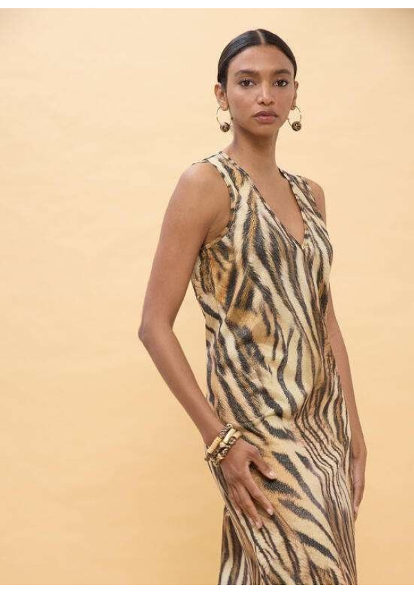 Vestido de circular estampado