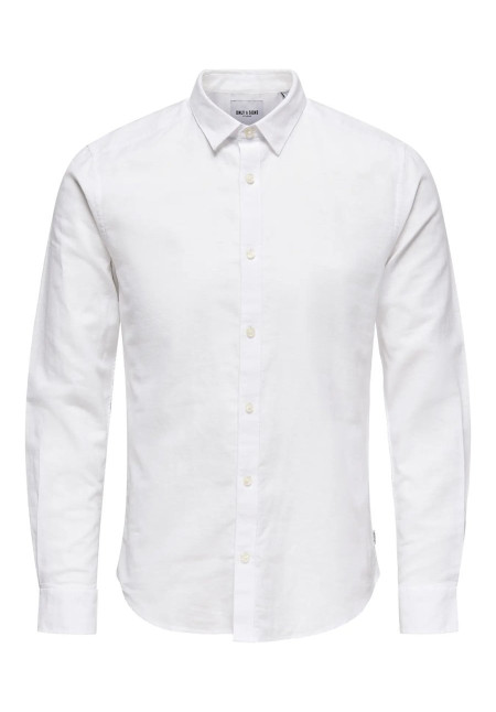 ONSCAIDEN LEE LS SOLID LINEN SHIRT NOOS