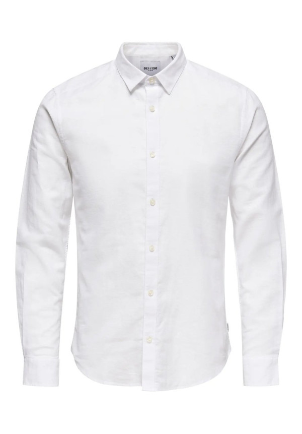 ONSCAIDEN LEE LS SOLID LINEN SHIRT NOOS