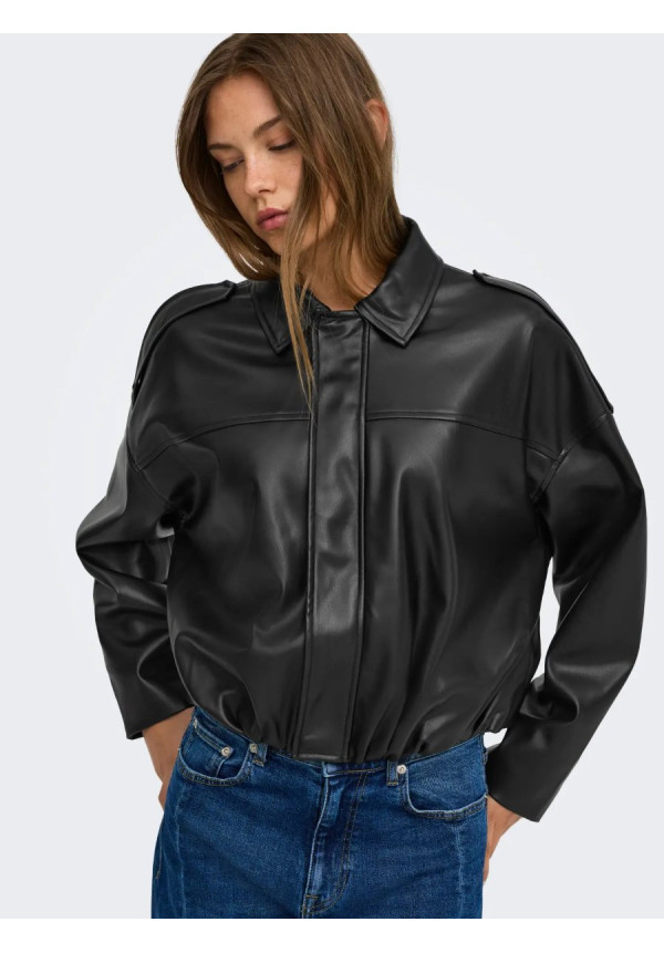 Chaqueta de cuero sintético