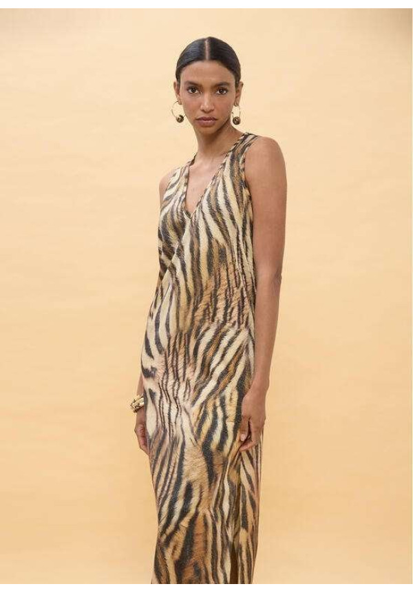 Vestido de circular estampado