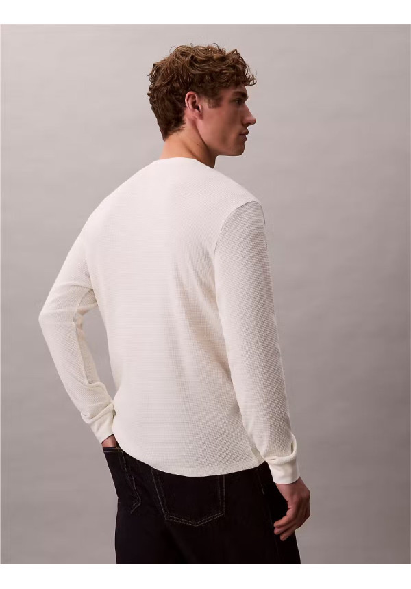 LS WAFFLE BADGE CREWNK TEE