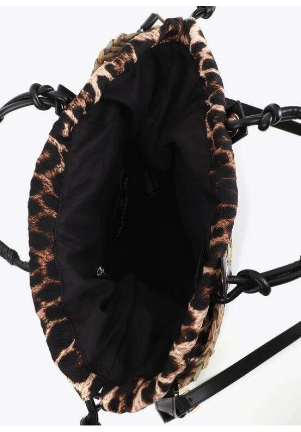 Mini capazo detalle asa logo troquelado