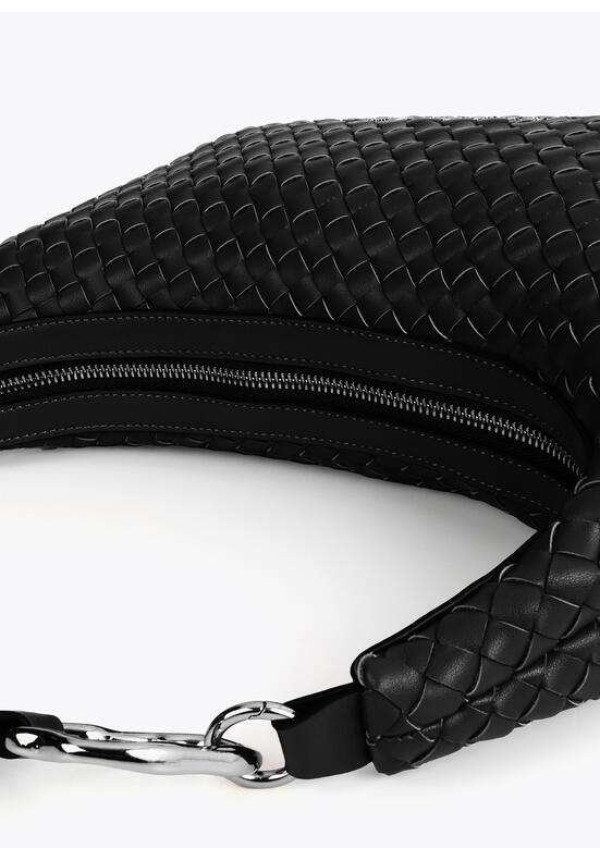 Bolso trenzado media luna