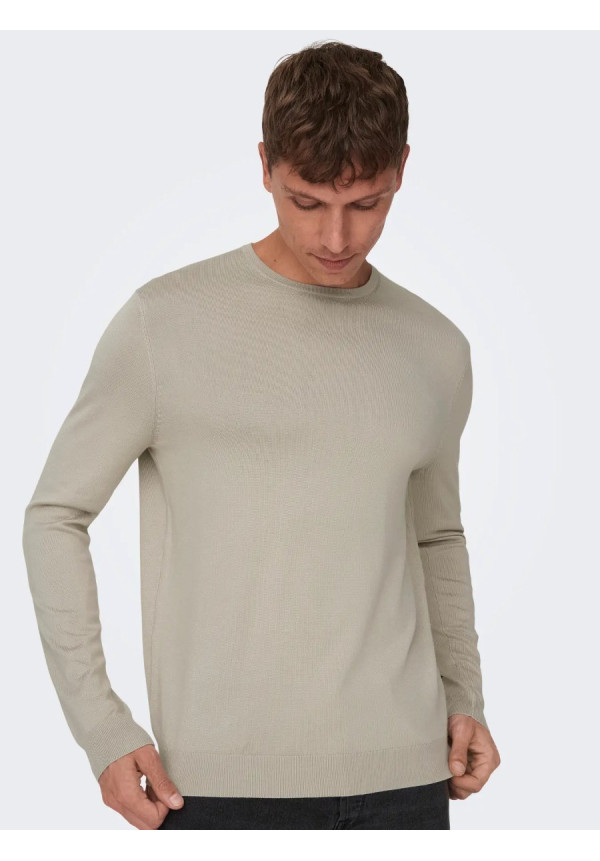 ONSWYLER LIFE REG 14 LS CREW KNIT NOOS