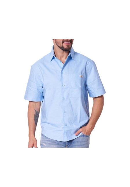 Calvin Klein Jeans Camisa Azul Hombre Oxford