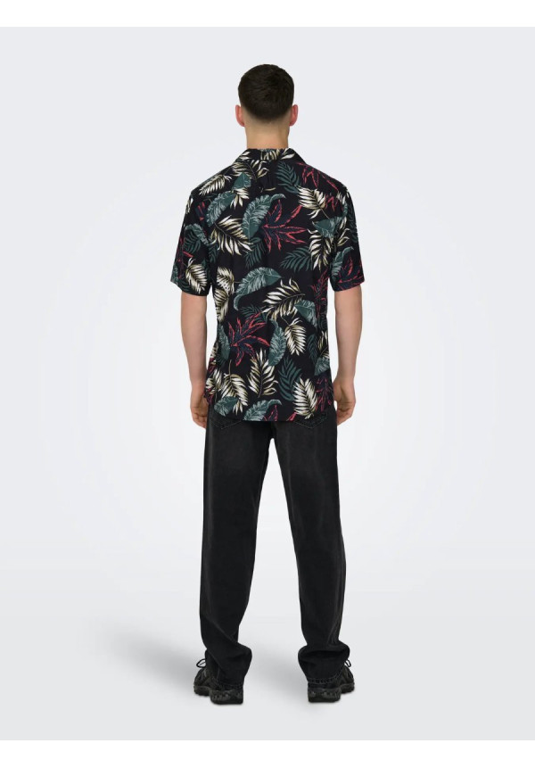 ONSWAYNE LIFE AOP SS VISCOSE SHIRT NOOS