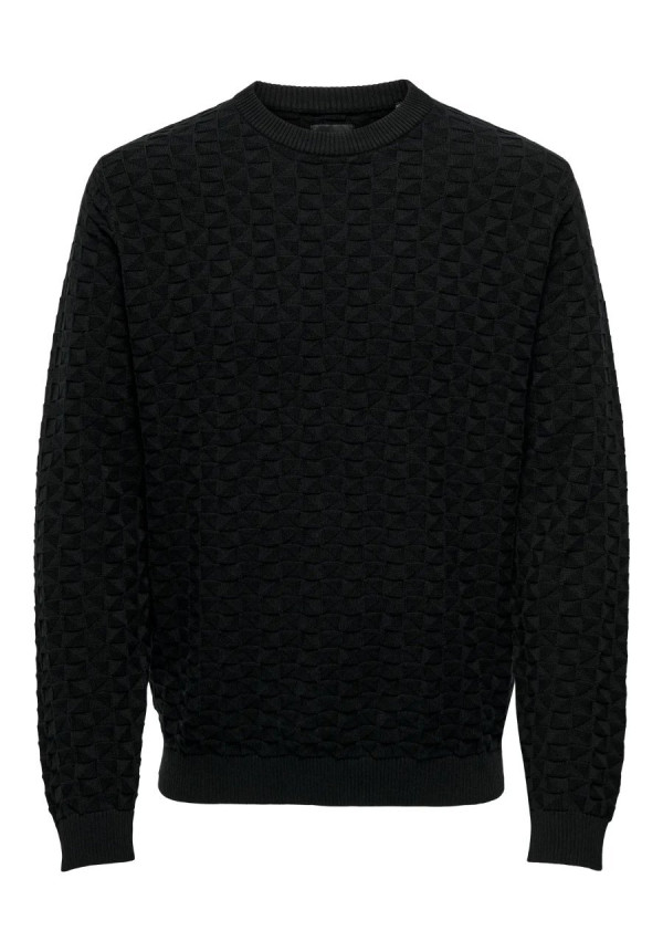 ONSKALLE REG 12 STRUC CREW KNIT NOOS