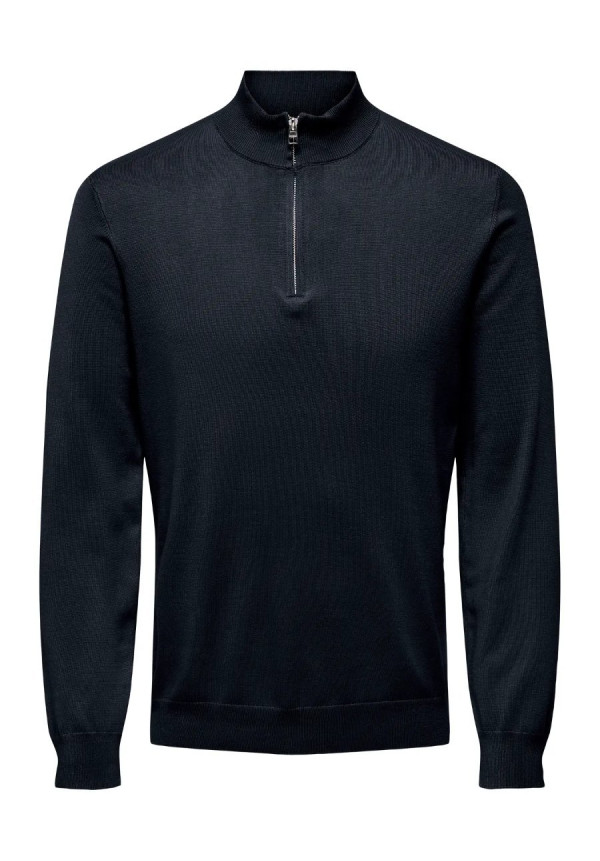 ONSWYLER LIFE REG 14 HALF ZIP KNIT NOOS