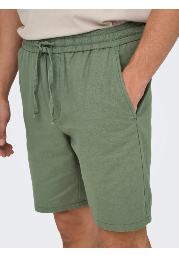 ONSLINUS 0007 COT LIN SHORTS NOOS