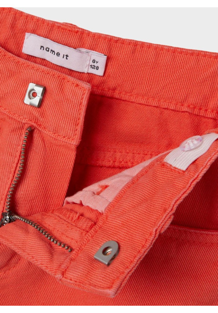 Pantalones Cortos para Niñas Name It -  Hot Coral